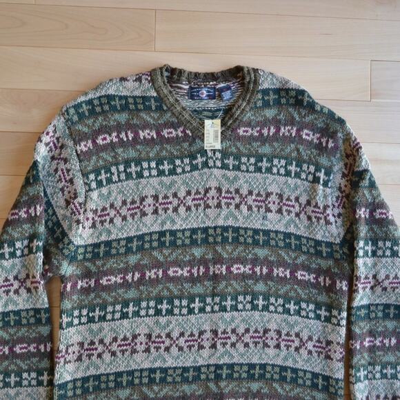 Vintage American Eagle Knit Sweater Winter Holiday Christmas - Picture 2 of 5